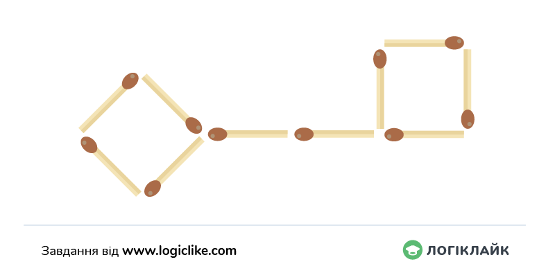 головоломка ключ із 10 сірників